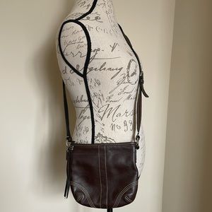 Coach Brown Leather Crossbody